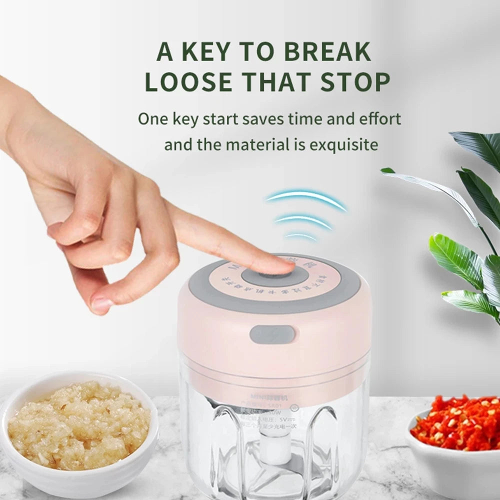 Xiaomi Electric Garlic Masher Kitchen Chopper Meat Grinder Mini Garlic Vegetable Chopper Crusher Rechargeable Food Processor