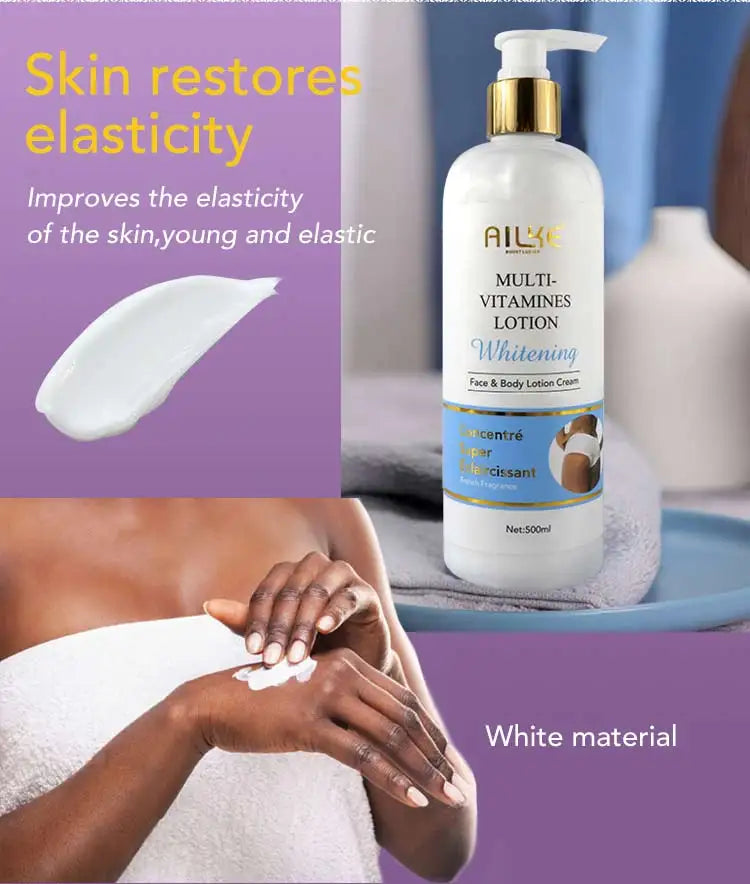 AILKE Super Bleaching And Dark Spot Remove Body Lotion Suitable For Face And Body Women Whitening Moisturizing Skin Care Cream