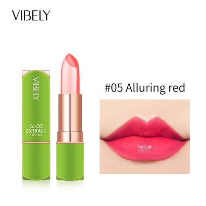 VIBELY New 7 Color Color Mood Changing Lip Balm Natural Aloe Vera Lipstick Long Lasting Moisturizing Makeup Cosmetics for Women