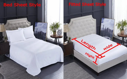 White Egyptian Cotton Bedding Sets, Embroidery Duvet Cover, Flat/Fitted Sheet, Bed Linen, Hotel Style, Home Textiles, Queen King