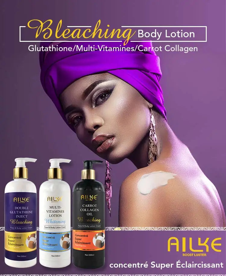 AILKE Super Bleaching And Dark Spot Remove Body Lotion Suitable For Face And Body Women Whitening Moisturizing Skin Care Cream