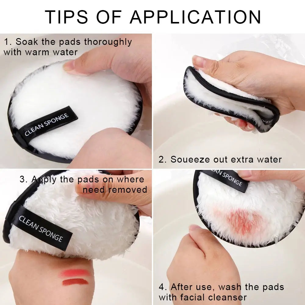 1/2pcs Reusable Makeup Remover Towel Washable Cotton Pads Forever Skin Cleansing Reusable Make-up Disc Face Cosmetics Makeup