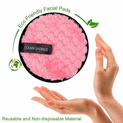 1/2pcs Reusable Makeup Remover Towel Washable Cotton Pads Forever Skin Cleansing Reusable Make-up Disc Face Cosmetics Makeup