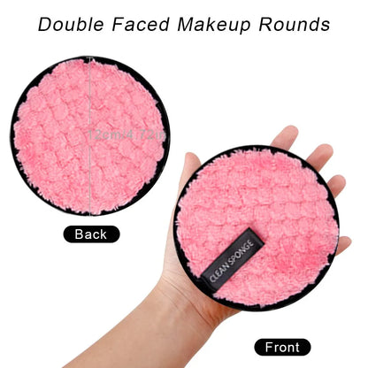 1/2pcs Reusable Makeup Remover Towel Washable Cotton Pads Forever Skin Cleansing Reusable Make-up Disc Face Cosmetics Makeup