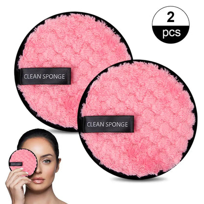 1/2pcs Reusable Makeup Remover Towel Washable Cotton Pads Forever Skin Cleansing Reusable Make-up Disc Face Cosmetics Makeup