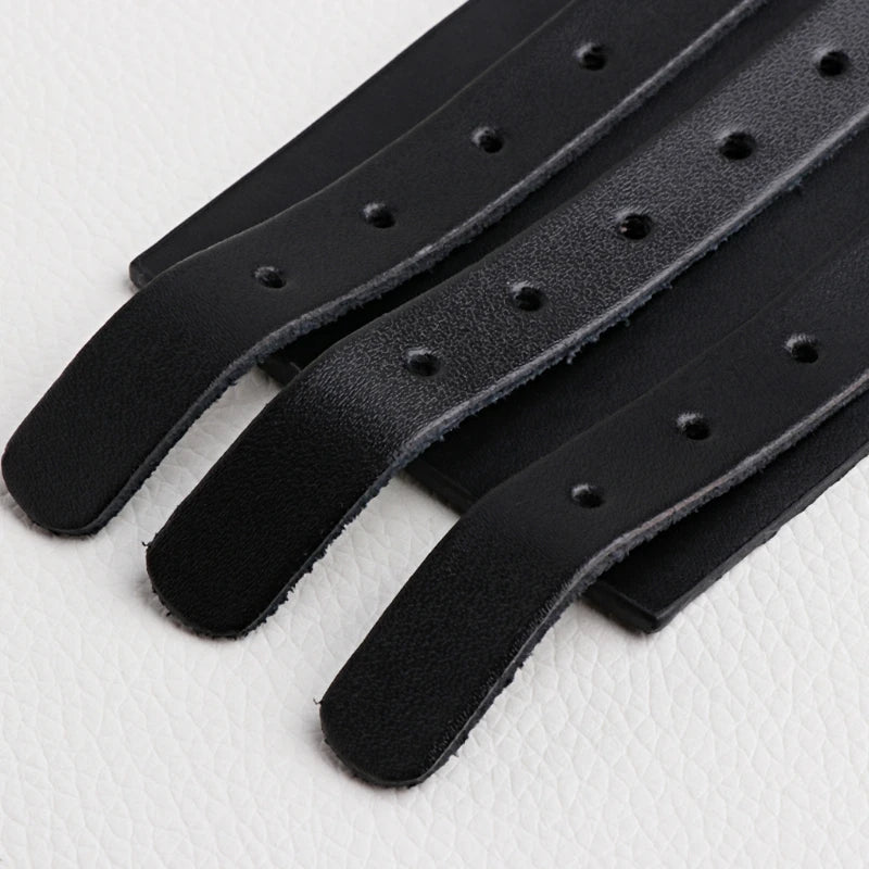 1Pc Faux Leather Hand Bone Rivets Wide Buckle Wristband Bracelet Punk Rock