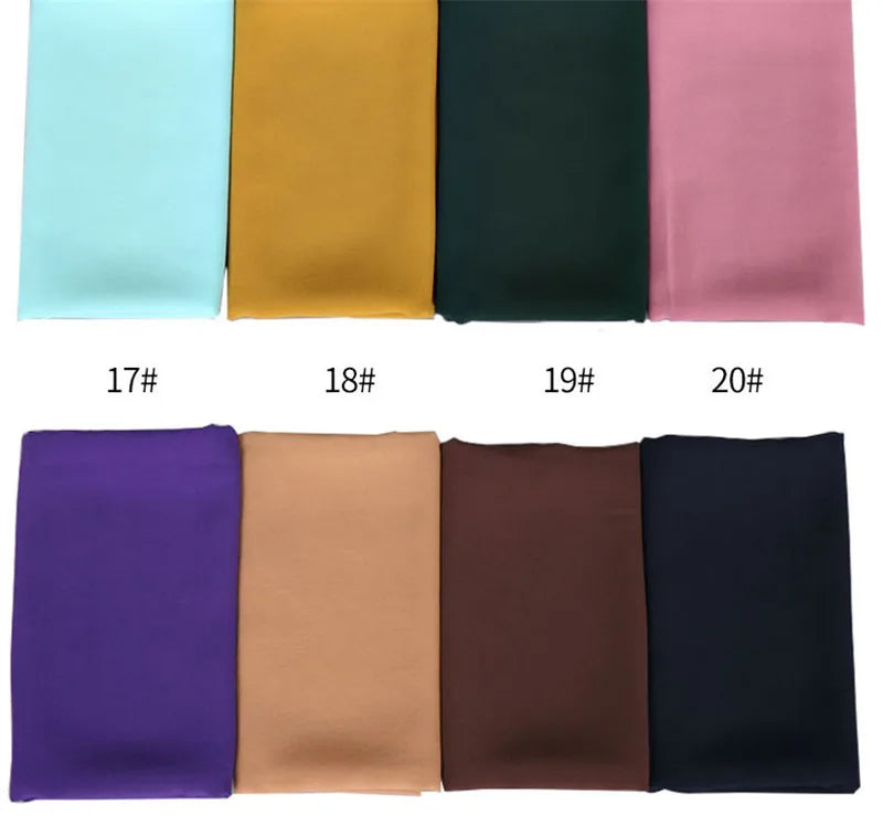 2020 NEW women chiffon solid color muslim head scarf shawls and wraps pashmina bandana easy ready to wear hijab stores