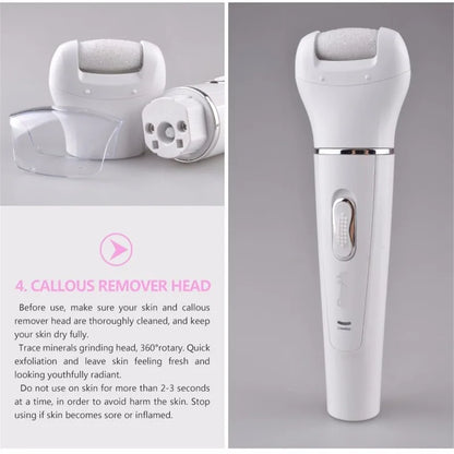 5 In 1 Electric Lady Epilator Bikini Trimmer Women Shaver Razor Leg Underarm Haircut Machine Pubic Clipper Body Hair Remover Kit