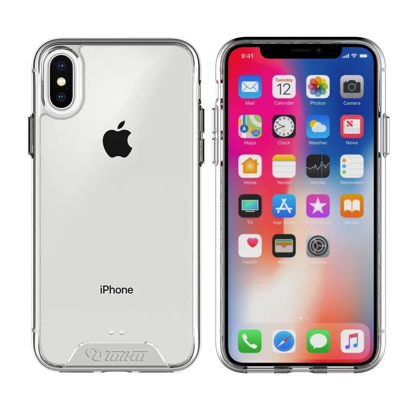 غطاء خلفي شفاف هجين من مادة TPU من TOIKO Chiron لهاتف iPhone X XS MAX XR واقي من الصدمات ومصد لهاتف iPhone 11 Pro Max