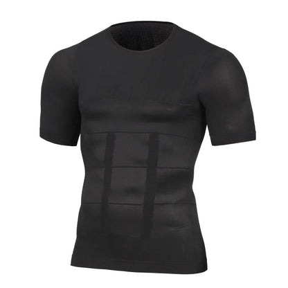 Men's Slimming Shaper Posture Vest Men's Compression T-Shirt Body Building Fat Burn Chest Tummy Shirt Slim Dry Quick Under Shirt