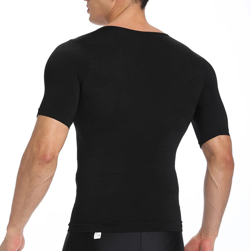 Men Body Shaper Slimming T Shirt Compression Shirts Gynecomastia Undershirt Waist Trainer Muscle Tank Tops Weight Loss Shapewear