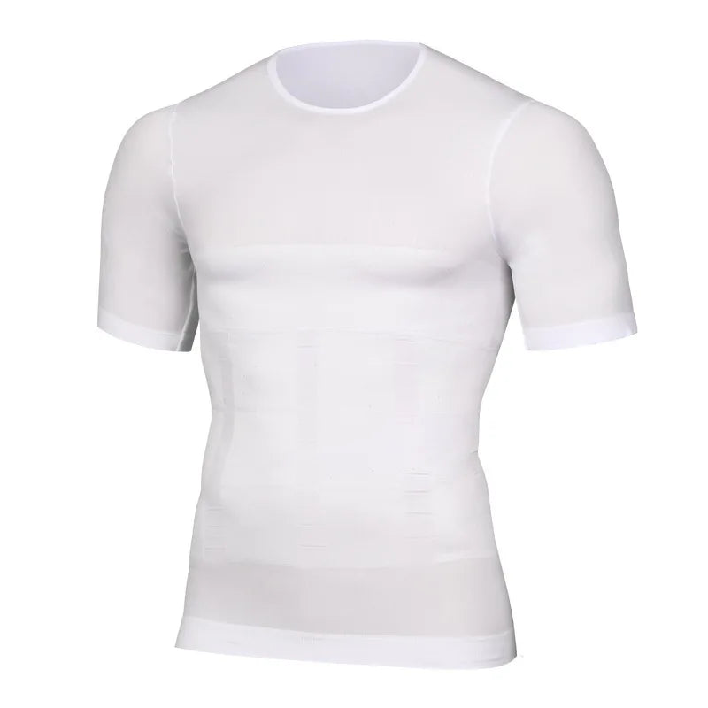 Men's Slimming Shaper Posture Vest Men's Compression T-Shirt Body Building Fat Burn Chest Tummy Shirt Slim Dry Quick Under Shirt