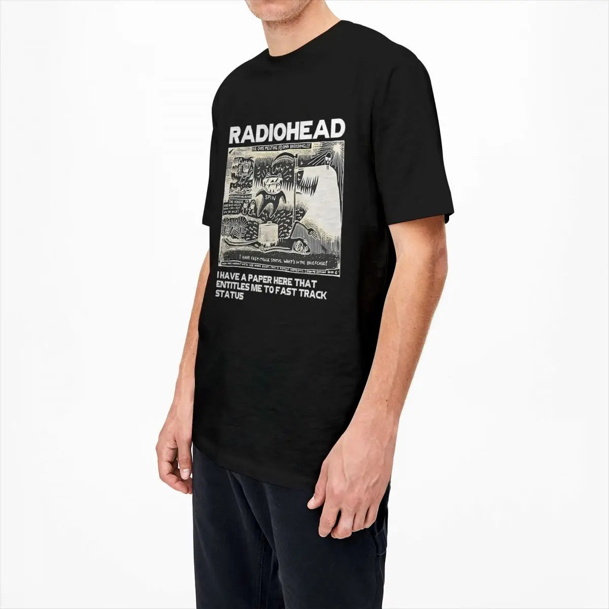 It Was Amazing To See Radiohead T-Shirts Men Women Hip Hop 100% Cotton Tees Short Sleeve T Shirt Birthday Present Clothing