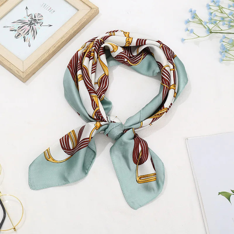 Scarf Women Silk Satin Scarf for Women Neckerchief  luxury Scarf Foulard Women Bandana Silk Scarves Laven Official Store