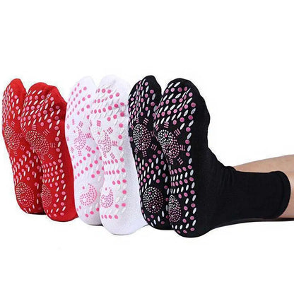 1 Pair Self Heating Socks Tourmaline Magnetic Socks Health Care Therapy Socks Men Women Foot Massager Winter Warm Socks