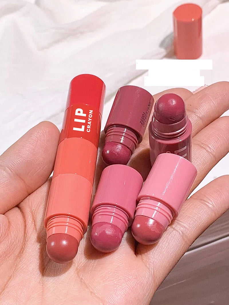 4 Colors In 1 Matte Lipstick Pen Velvet Rose Purple Lip Tint Combo Long Lasting Non-stick Cup Lip Gloss Set Makeup Cosmetic Kit