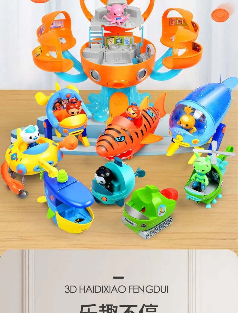 Original Octonauts All GUP Submarine Boat Vehicles Toys Action Figures  Kwazii Barnacles Peso Model Toy Children TV Cartoon Gift