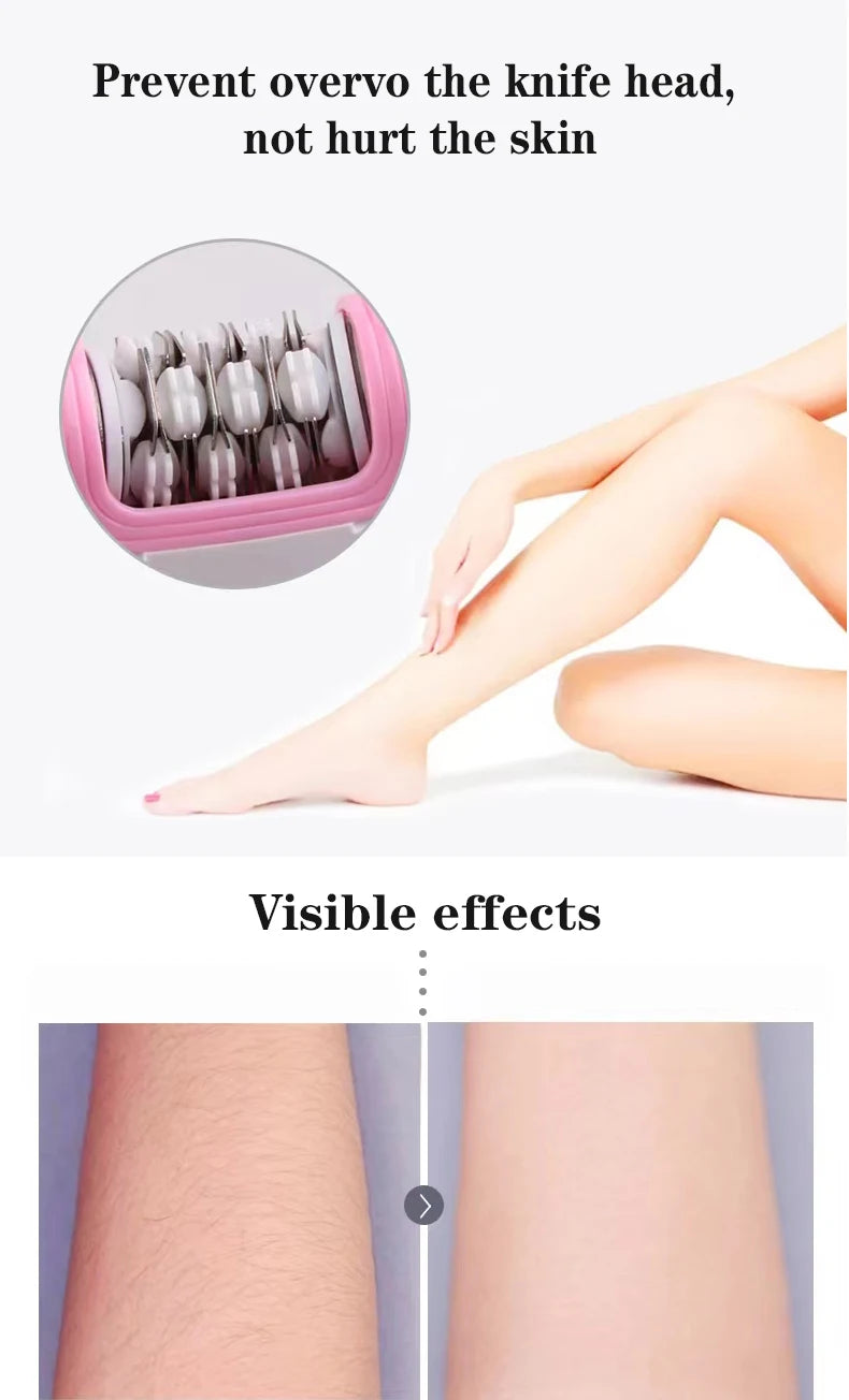 SAHE Epilator for Women Hair Remover Electric Razor USB Rechargeable Lady Shaver Arm Armpit Bikini Painless Epilator