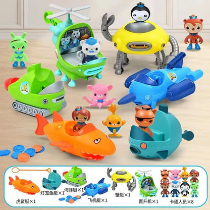 Original Octonauts All GUP Submarine Boat Vehicles Toys Action Figures  Kwazii Barnacles Peso Model Toy Children TV Cartoon Gift