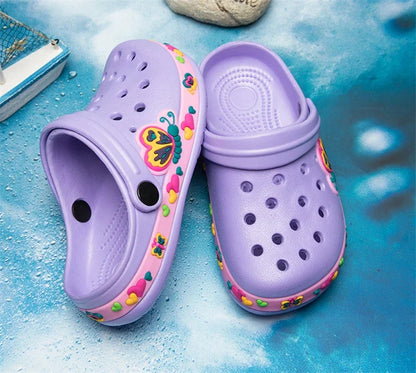 New Kids Unicorn Dinosaur Garden Shoes Beach Flat Sandals Slippers Child Sandals Anti Skid Slipper Summer Hole Shoes