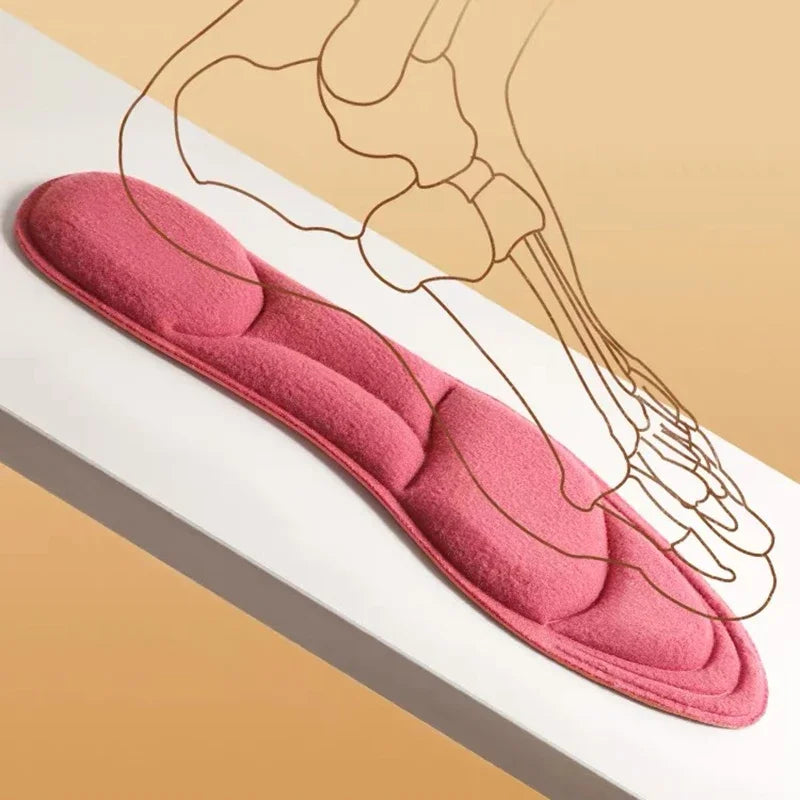 Thermal Plush Warm Insoles Women Men Winter Self Heating Massage Shoe Pads Sports Memory Foam Foot Care Inserts Padding