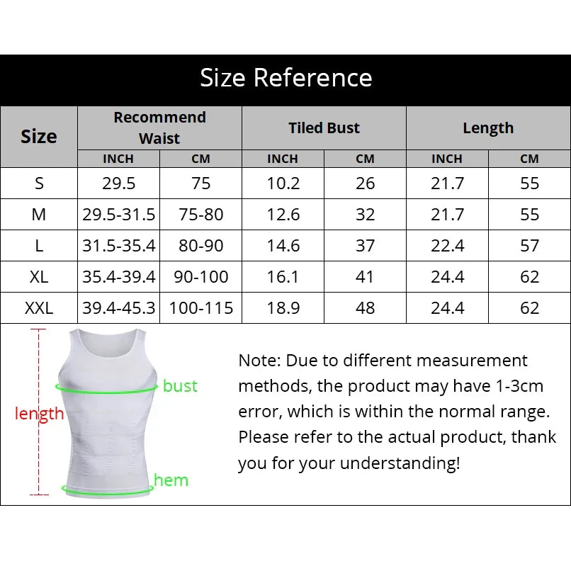 Slimming Vest Men's Slimming Underwear Body Shaper Waist Cincher Corset Men Shaper Vest Body Slimming Tummy Belly Body Shapewear