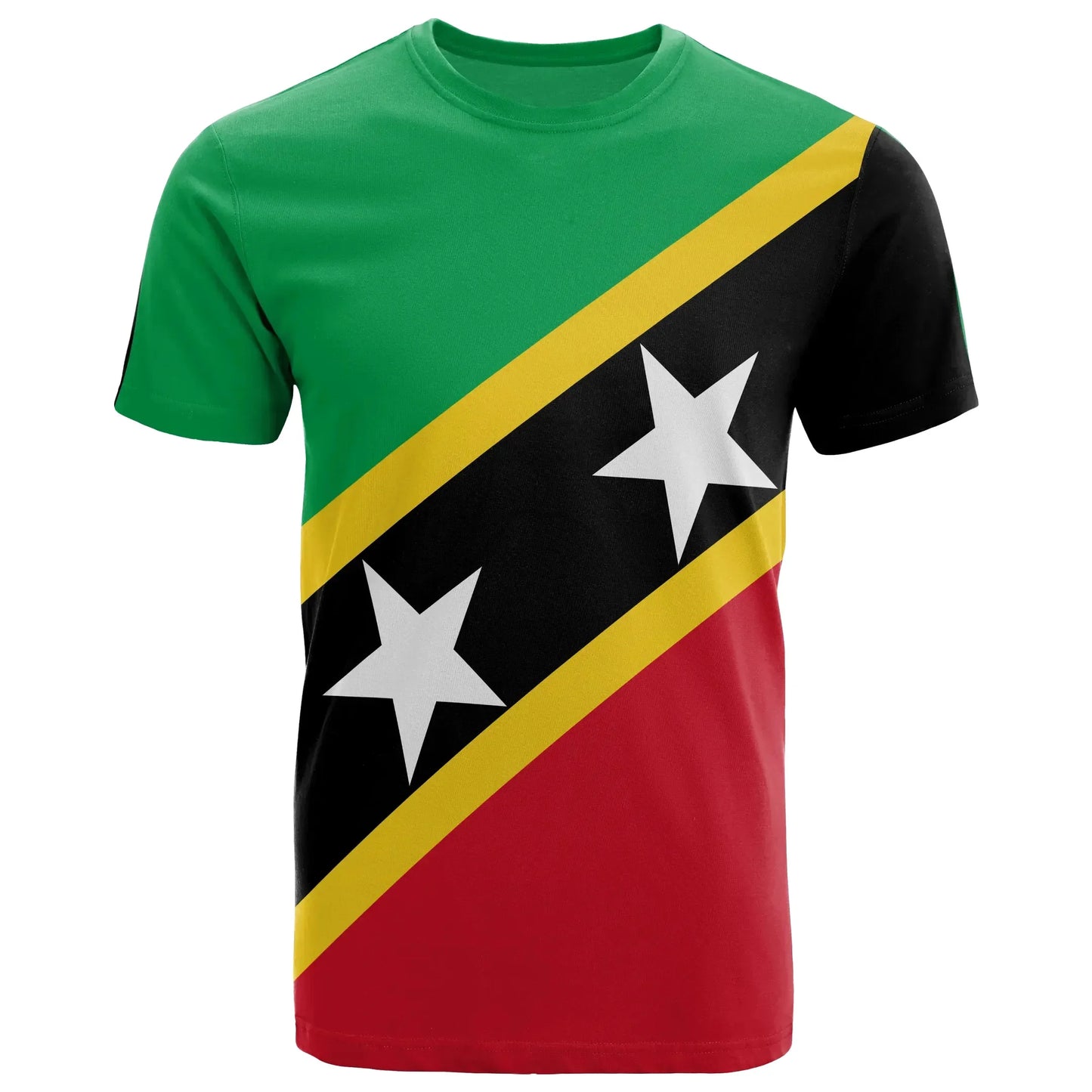 Proud St Kitts & Nevis 3D Print Mesh Fiber T-Shirt Top Summer Tees Men Streetwear Shorts Sleeve Sport Casual Clothing-5