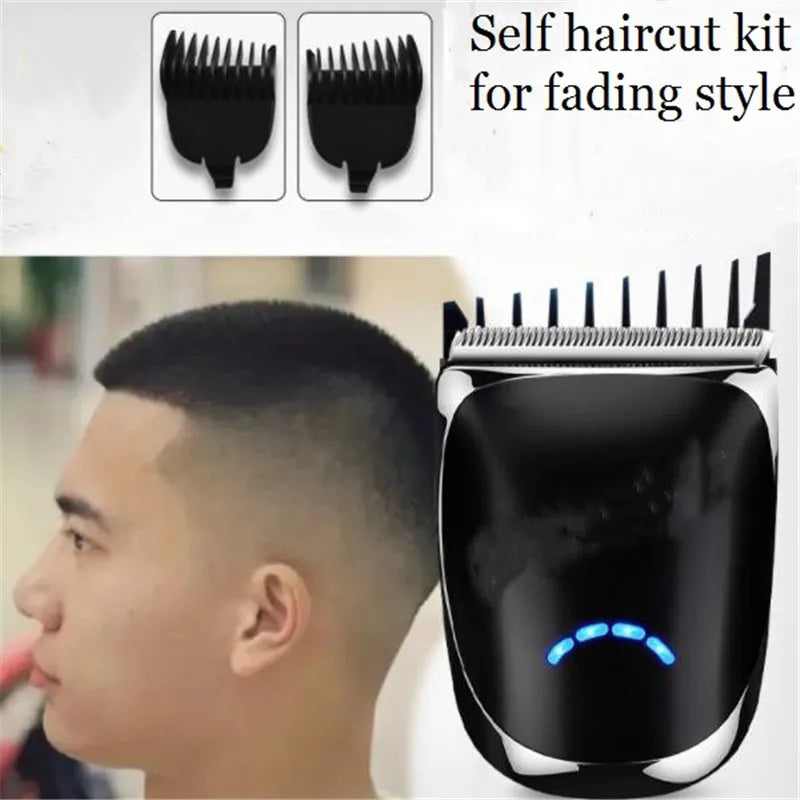 Washable Electric Self Hair Trimmer Self-Cut Haircut Kit Fade Style Clipper For Men Skull Bald Head Shaver Width Cutter Blade