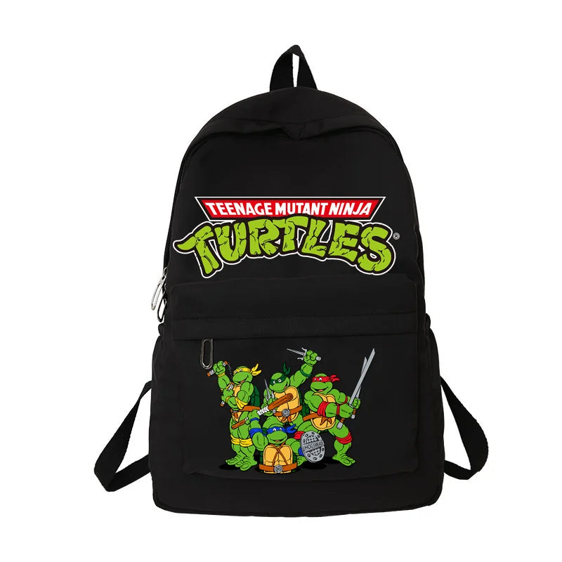 Ninja Turtles Backpack Soft Sister Solid Color Fashion High Capacity Waterproof College Backpack Trendy School Bags Kids Gifts