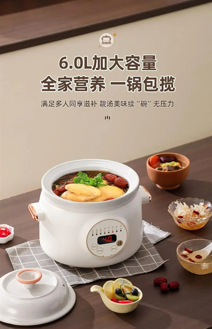 Electric stew pot household automatic new purple sand soup pot health electric casserole auxiliary cooking porridge pot