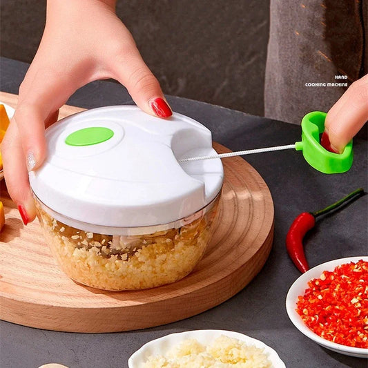 400ml Manual Food Crusher Mini Garlic Chopper Garlic Crusher Vegetable Onion Cutter Kitchen Cooking Accessories