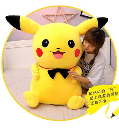 100cm Big Size Pokemon Large  Pikachu   Plush Toy Kawaii Stuffed Animal Soft Cartoon Doll Plushies Christmas Girls Gift