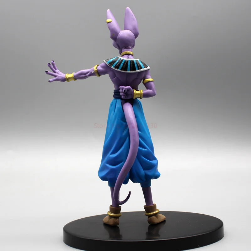 2PCS Dragon Ball Z Beerus Birusu Champa Whis Figure Super God of Destruction Pvc Figurine Collection Model Toys for Children Gif