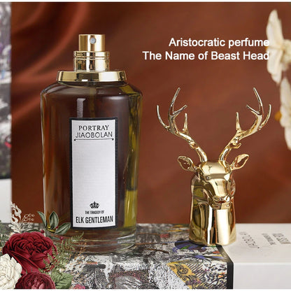 80ml Deer Woody Scent Genuine Men Perfume,Long-Lasting Cologne Light Fragrance Date Charming Eau De Toilette,Valentine Day Gift