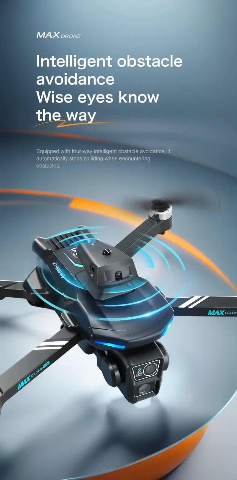 2024 New Drone XT-606 Max 2.4G Dual Servo Optical Flow Brushless Folding 6k HD Dual Camera FPV드론 Professional Aerial Dron Toy