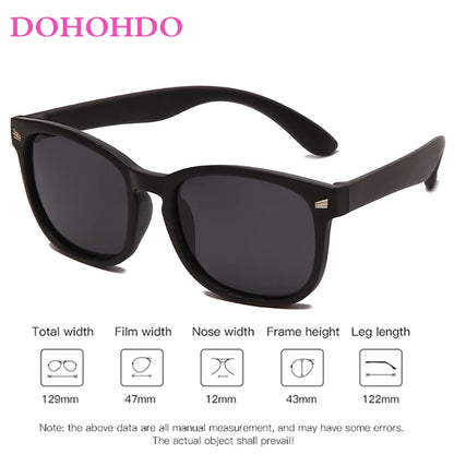 Retro Children Polarized Sunglasses TR90 Flexible Kids Sunglasses For Boys Girls Baby Gift Outdoors Goggle Shades Eyewear UV400