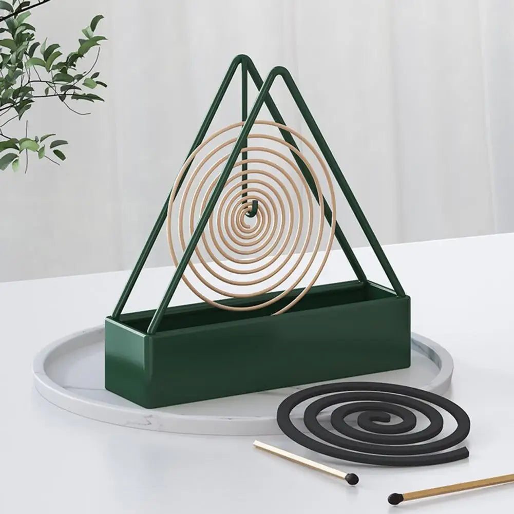 Mosquito Coil Frame Iron Mosquito Coil Holder Safe Easy-to-use Stand for Home Outdoor Patio Wall-mounted Lay-flat for Prevention