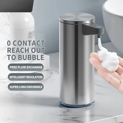 Intelligent automatic sensing stainless steel soap dispenser for washing mobile phones, contactless for home kitchen wall mounte