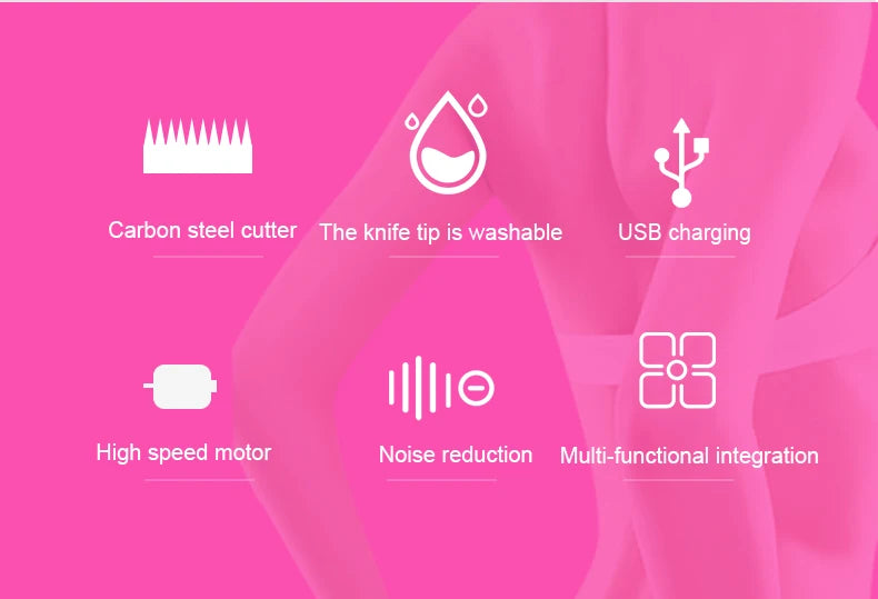 SAHE Epilator for Women Hair Remover Electric Razor USB Rechargeable Lady Shaver Arm Armpit Bikini Painless Epilator