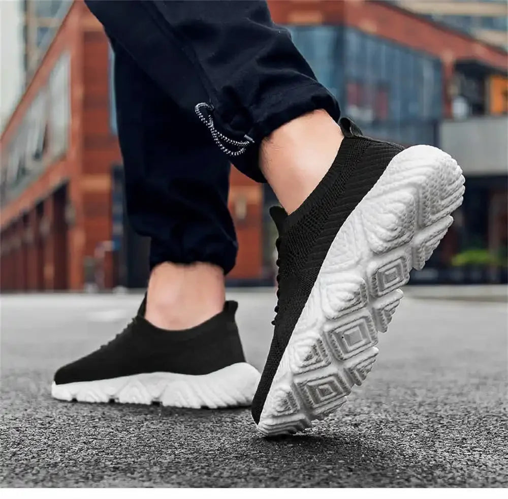 Thick Bottom Size 45 Men's Blue Sapatenis Casual Luxury Sneakers High Quality Size 45 Men Shoes Sports Trends Fit Kawaiis