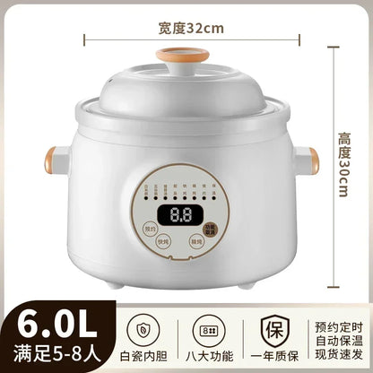 Electric stew pot household automatic new purple sand soup pot health electric casserole auxiliary cooking porridge pot