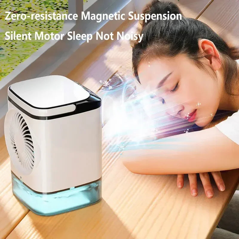 Mini Atomizing Cooling Fan Desktop Atomizing Spray Fan Portable Humidification Air Conditioning Electric Fan Outdoor