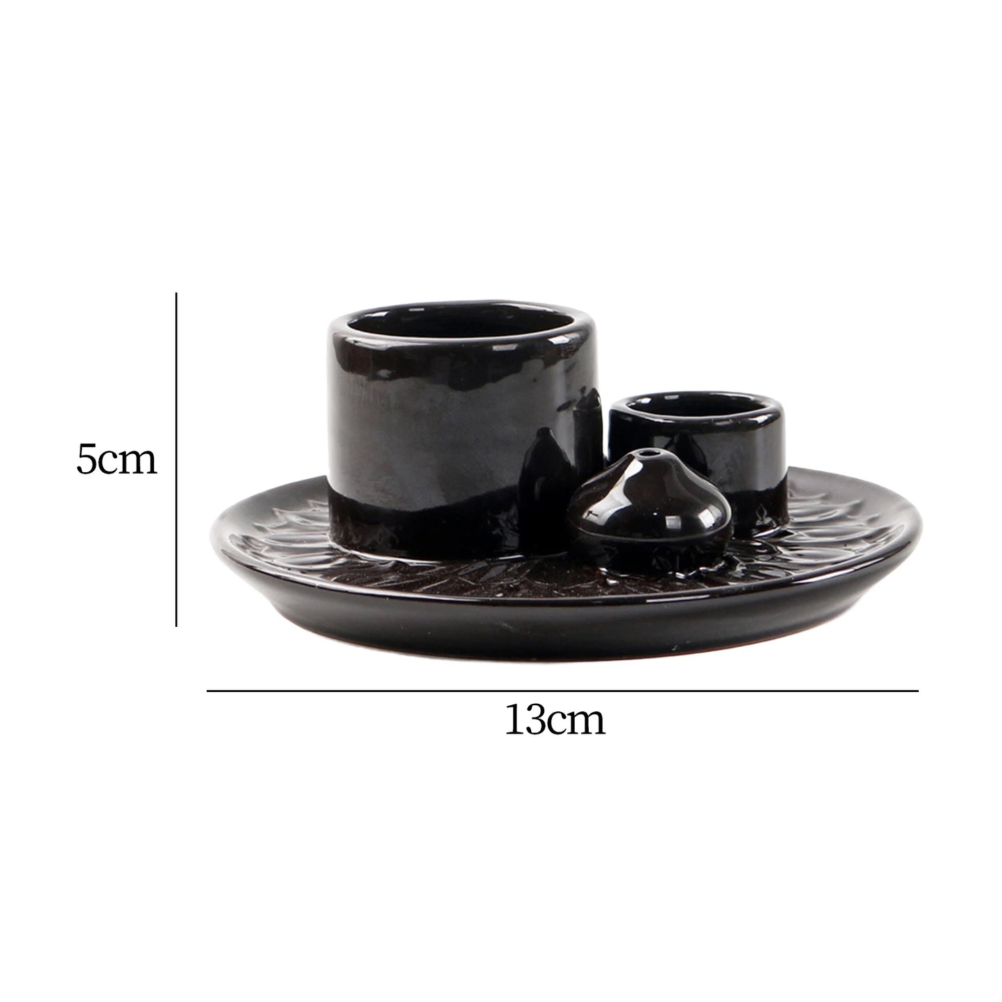 4 in 1 Incense Burner Minimalist Incense Plate Aromatherapy Stove Living Room Ceramic American Decoration Incense Insert