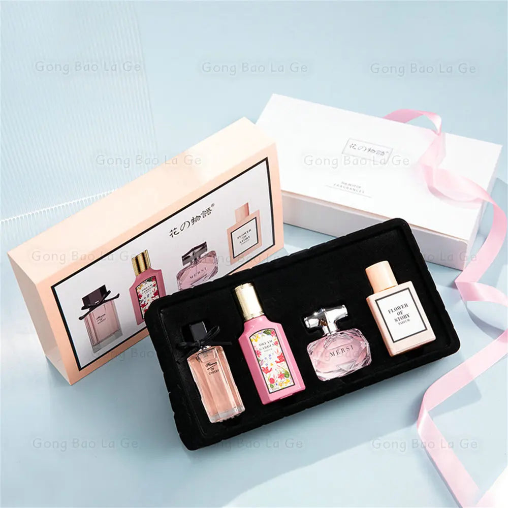 Floral Scent Gift Box 110ml Four Piece Set духи Women Perfume Lasting Fragrance Floral Scent Pheromone Eau De Parfum Men Cologne