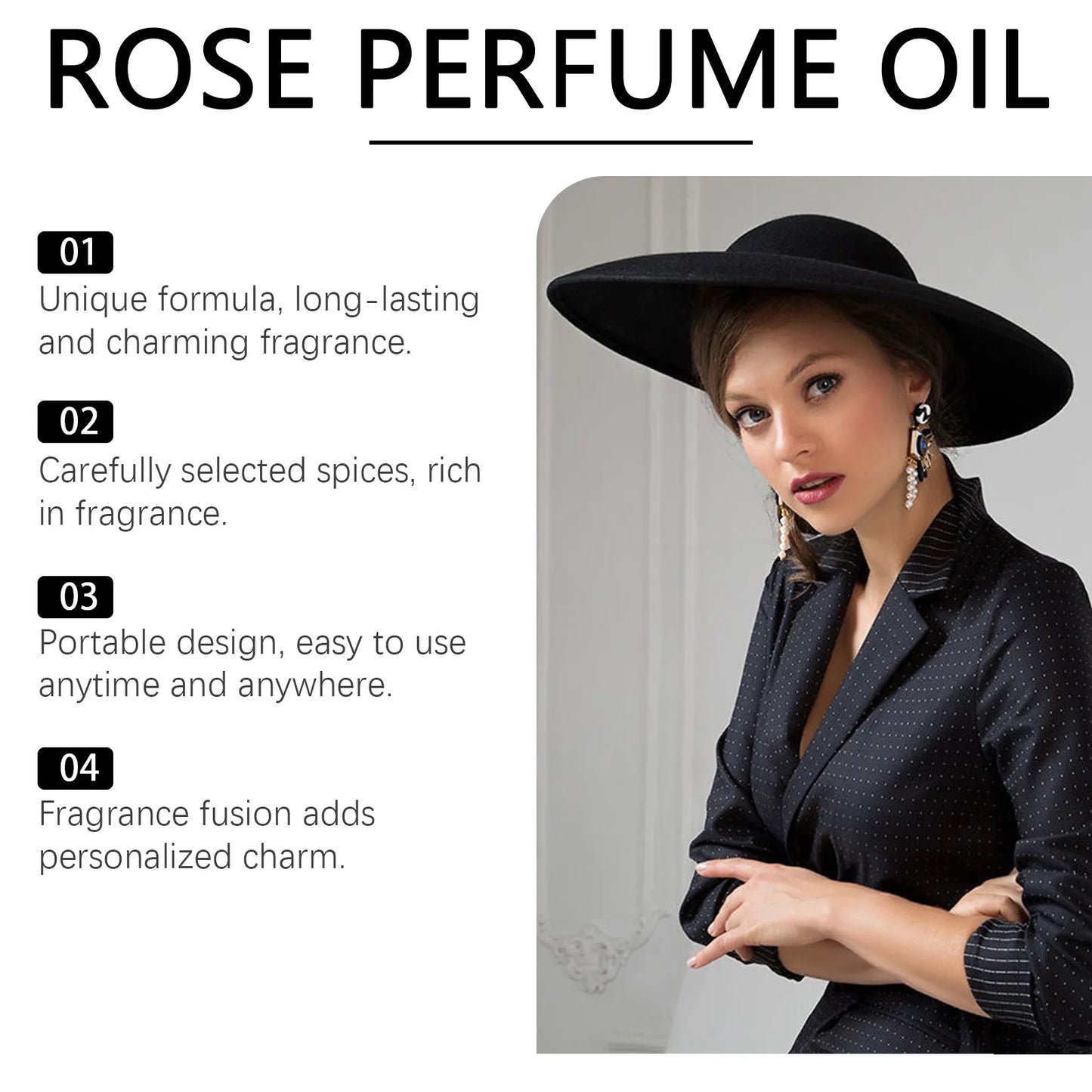 Pheromone Perfume Ball Floral Scent Charming Dating Atmosphere Natural Fresh Rose Jasmine Fragrance Perfume For Elegant Ladies