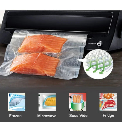 Food Vacuum Storage Packaging Bags for Vacuum Sealer Meat Fruit Vegetable Sous Vide Cooking Bag 12/15/20/25/28cm 500cm/roll