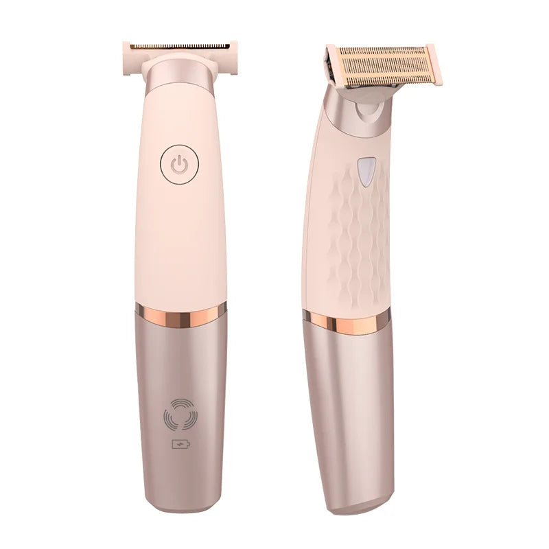 Portable USB rechargeable painless female shaver female leg and armpit hair shaver electric ladies shaving trimmer for women.