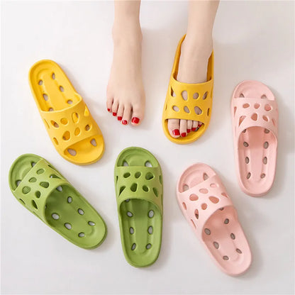 Summer Slippers Women Men Shoes Soft Indoor Home Flat Sandals Fashion Flip Flops Beach Shoes Man Couple Non-Slip Bathroom Slides