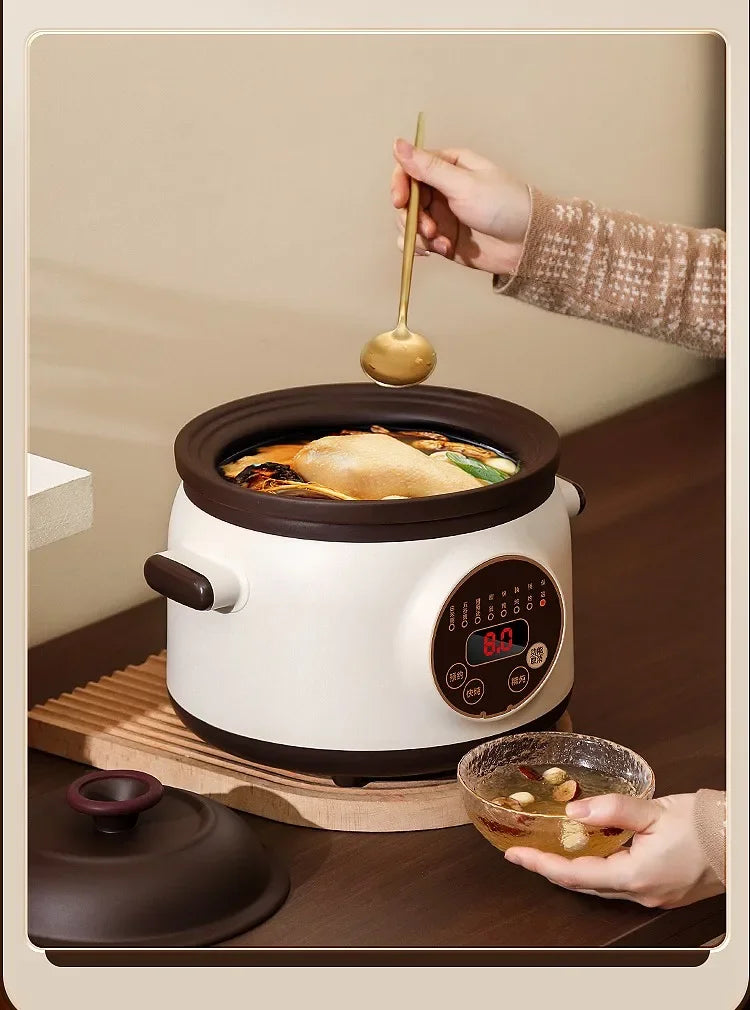 Electric stew pot household automatic new purple sand soup pot health electric casserole auxiliary cooking porridge pot