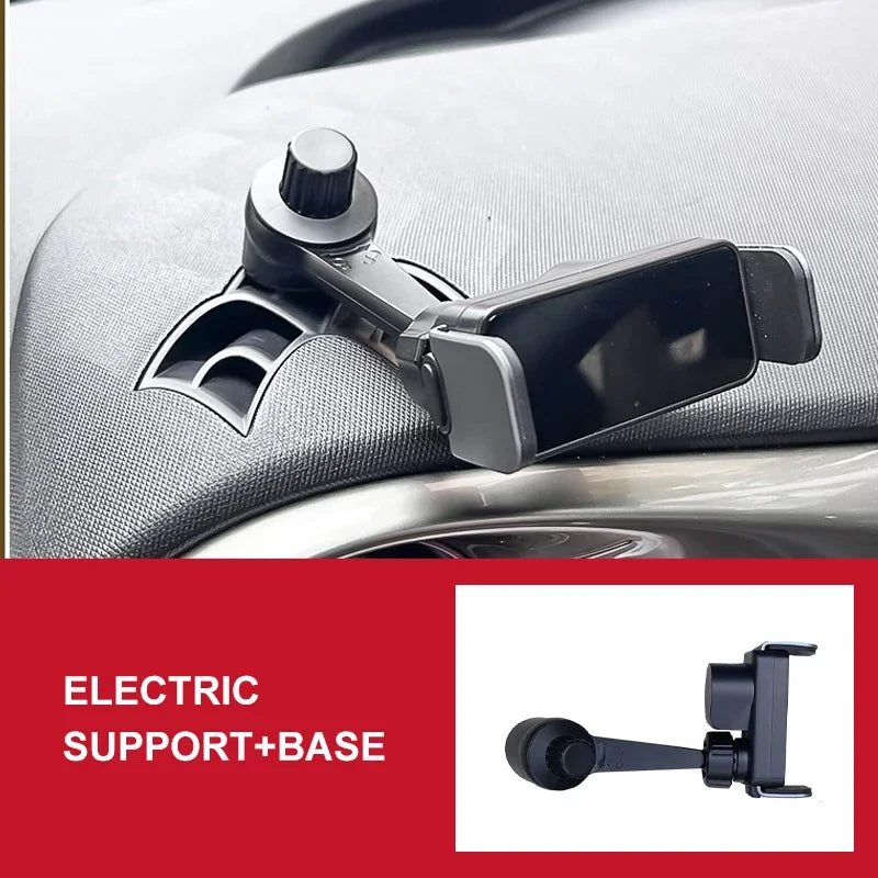 Car Phone Holder For Byd Dolphin 2023 2024 Car Styling Bracket Automatic Clamping Rotatable Support Mobile Accessories